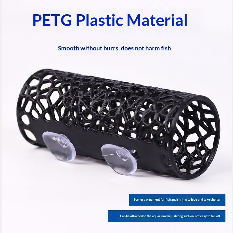 3D Printed Betta Fish Resting Cave Smooth Safe Edges 1/3/4 Pcs Hollow Breathable Ornament for Aquarium Landscaping