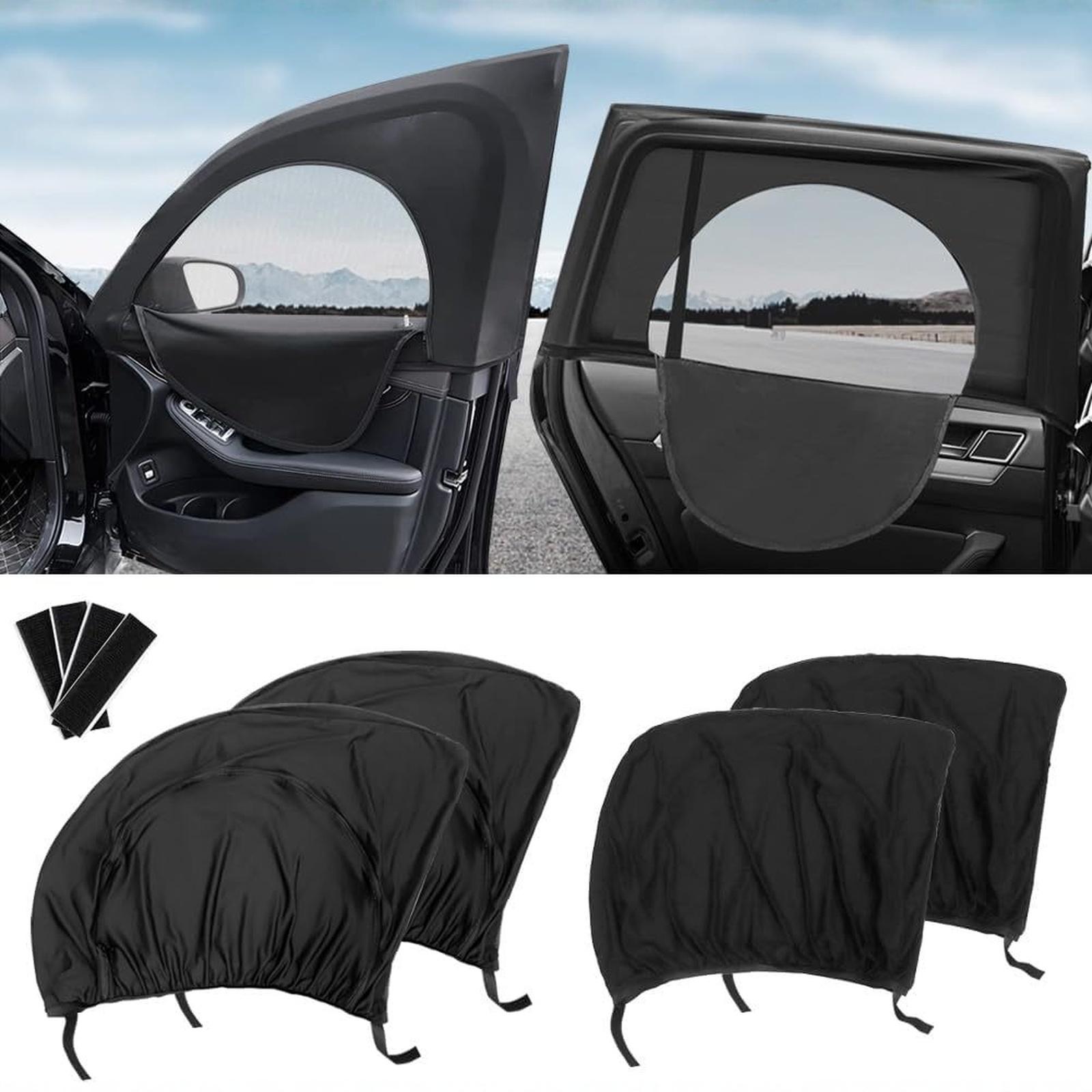 

Car Side Window Sunshade Window Mosquito Curtain Zipper Outdoor Camping Mosquito Cover Screen Window Privacy One Size