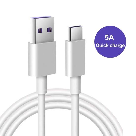 5A Fast Charging Type-C Data Cable Mobile Phone Cord for Huawei Mate10 P20
