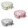 3 Pcs Double Drain Soap Holder Box Holder Creative Cartoon Double Drain Hollowed Shell Removable Travel Storage