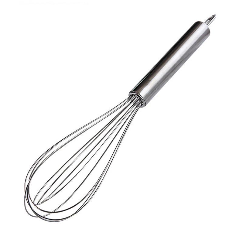Island Qi Stainless Steel Egg Whisk - Modern, Simple Baking Utensil for Mixing Egg and Cream