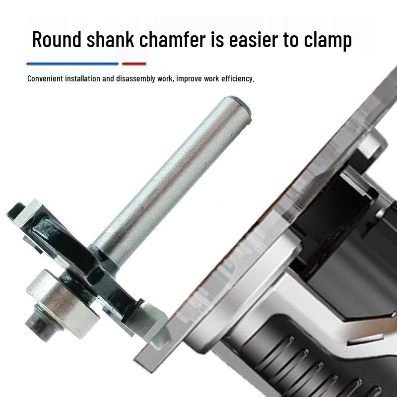 Four-Flute Ball Nose T-Cutter: Black Alloy Woodworking Router Bit for Slotting, Grooving, and Edge Trimming