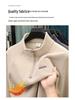 Men's Casual Winter Fleece Half-Zip Stand Collar Hoodie