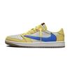 Travis Scott X Jordan Air Jordan 1 Vintage Basketballschuhe Damen Low-Top Gelb Grün DZ4137-700(Team1868-  )
