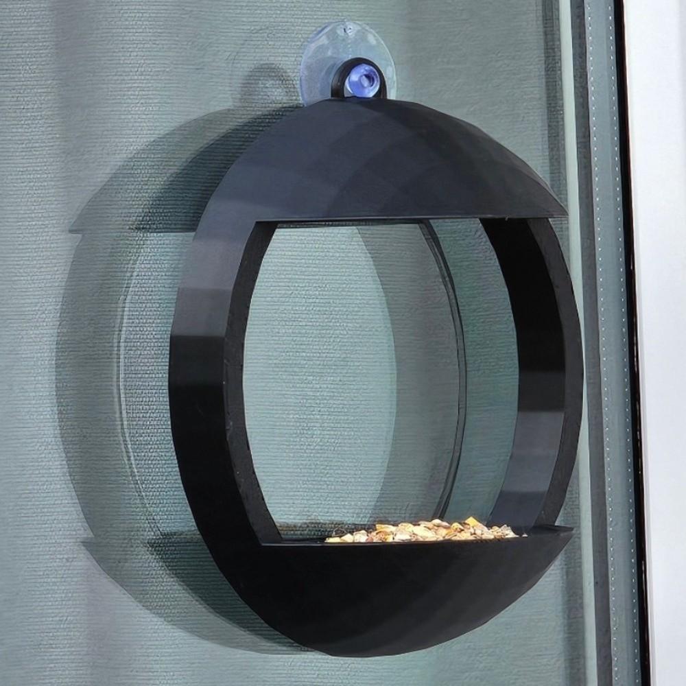 Suction Cup Bird Feeder House Open Tray Birding Box Window Bird Feeder Patio Watching