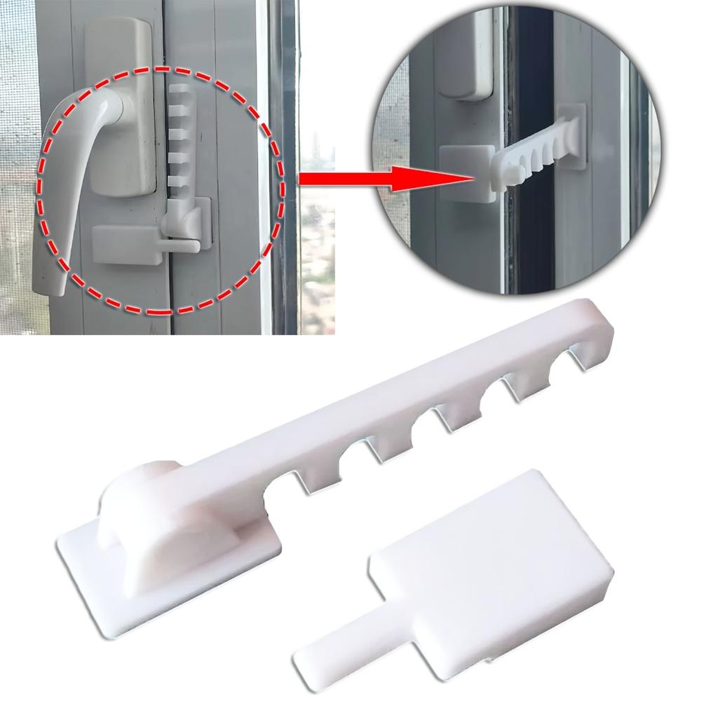 1pc Window Windproof Limiter Hook, No-Drill Angle Controller, for Casement & Sliding Windows Anti-Collision Stopper