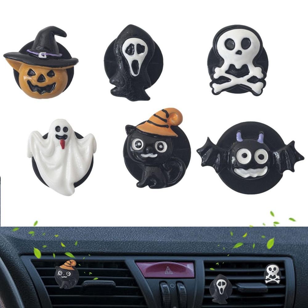 Halloween Lufterfrischer Auto Clips 6 Stück Innendekoration Für Autos Auto Lufterfrischer Lüftungsschlitz Clips Cooler Auto Duft Lüftungsschlitz Clip Niedlich