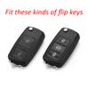 Flip Key Fob Chain For VW Jetta Polo Golf MK6 Passat B7 Tiguan Beetle Touran Eos UP Scirocco Accessories Cover Case Keychain