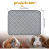 Guinea Pig Fleece Cage Liners - 2 Pack Washable Guinea Pig Pee Pads, Waterproof