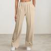 Women's Fashionable Loose Solid Color With Pocket Elastic Waist Sports Casual Pants