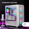 Boîtier gaming - mars gaming - mc-kx - e-atx - 5 ventilateurs argb - verre trempé