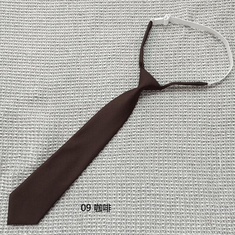 Navy Blue Solid Color Tie for Men and Women - JK Sailor Suit Style