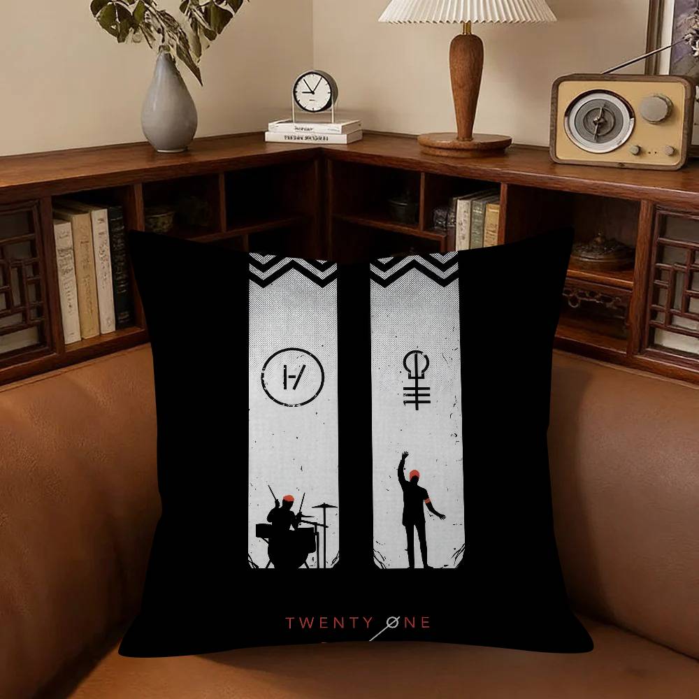 Band TTwenty One Pilots Pillow Anime Pillow Sofa Bed Head Pillow Cover Cushion Cover Fashion