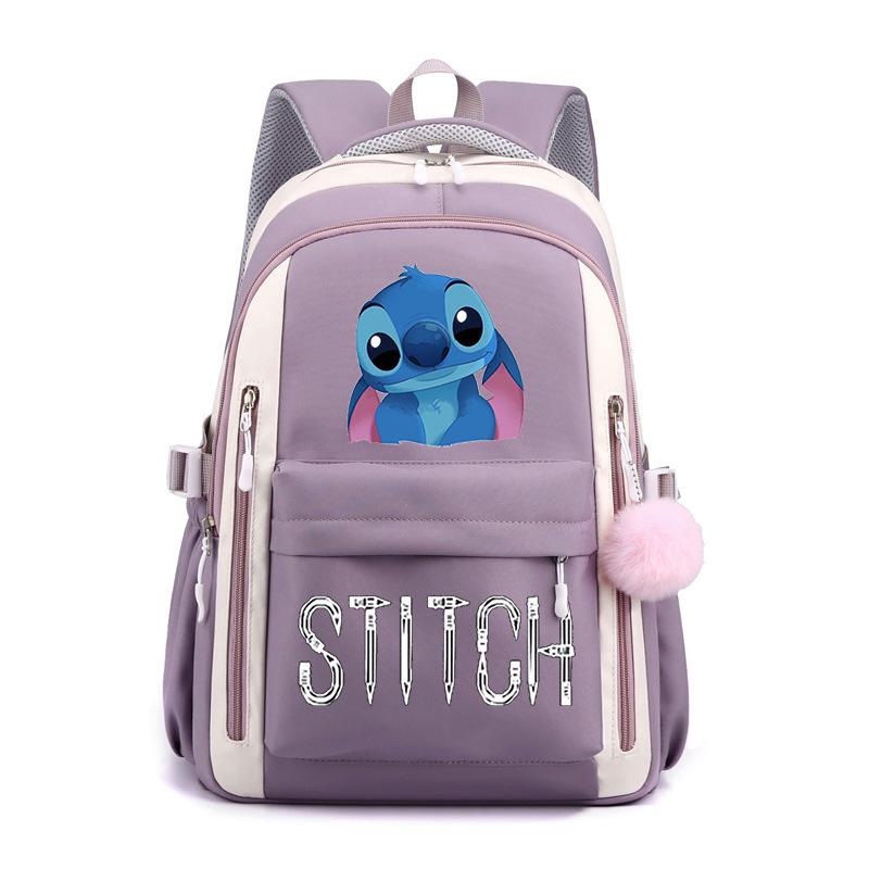 Cartoon Printed Casual Backpack High School Student Large Capacity Backpack