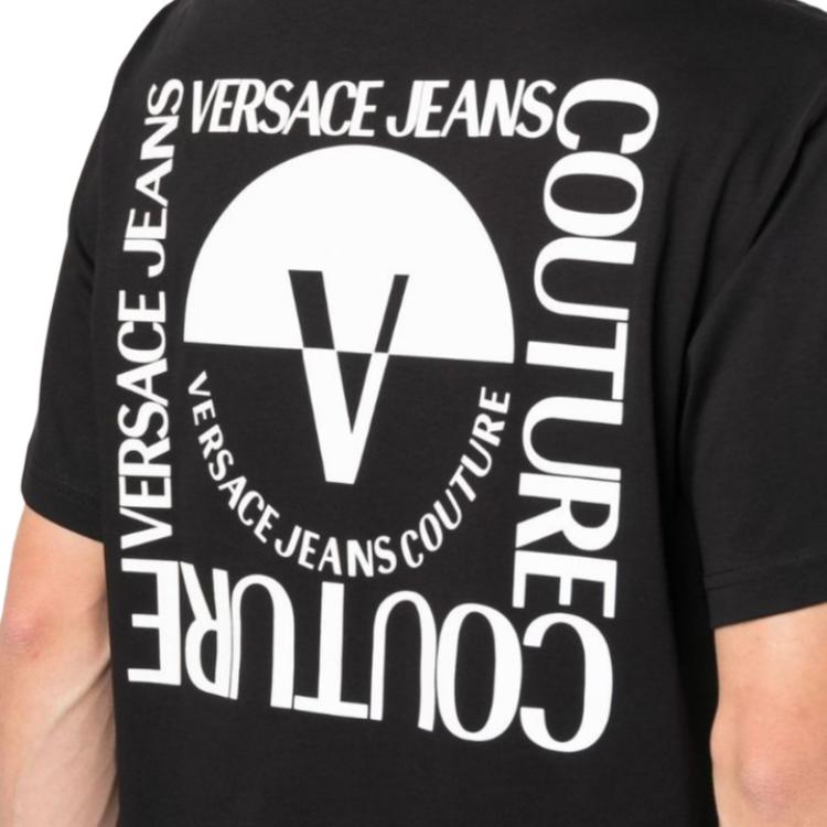 VERSACE JEANS COUTURE SS23 T Shirt Men's Black 74GAHT15-CJ00O-899