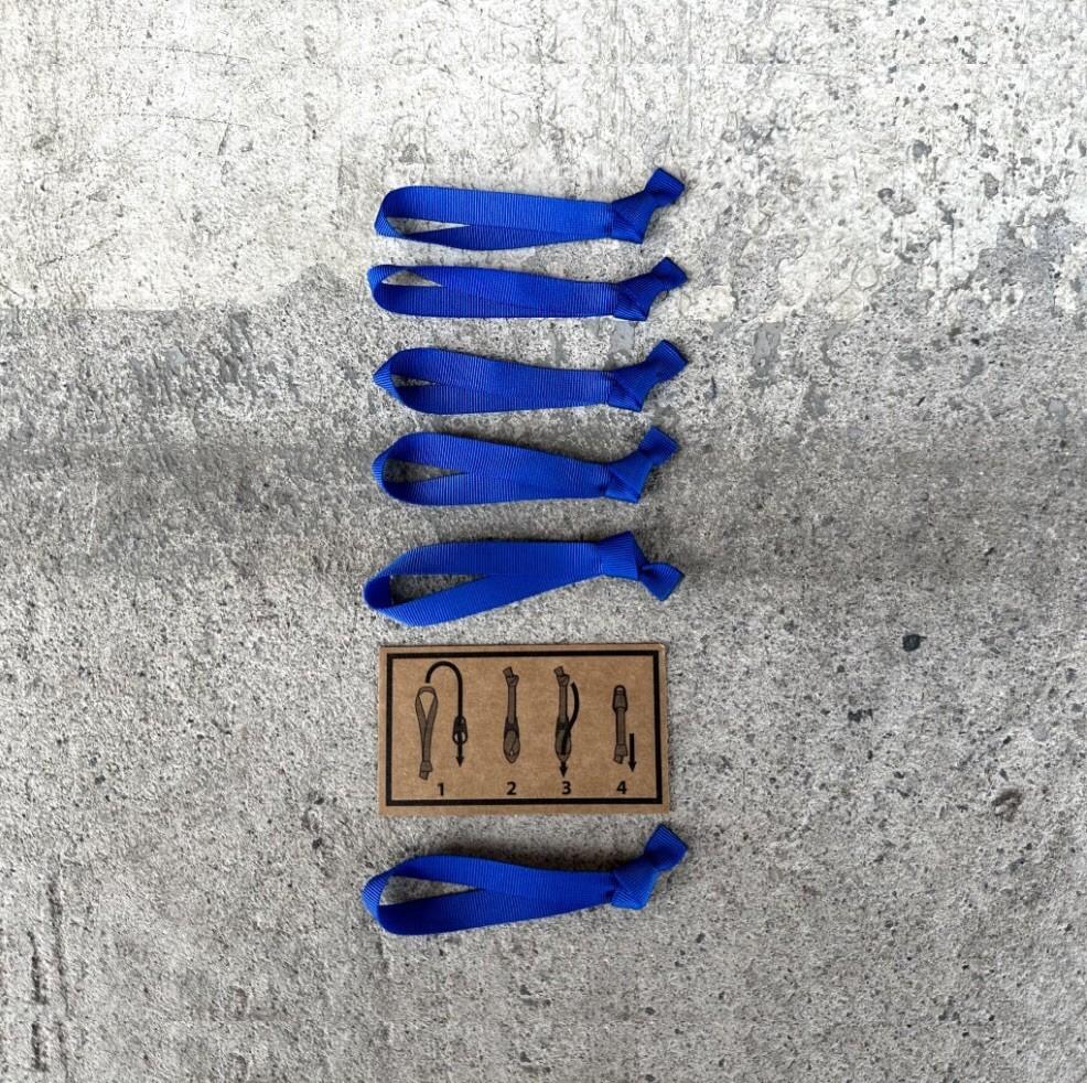 Evergoods Zipper Puller Kit Webbing Signal Blue Set 6 from JAPAN F/S