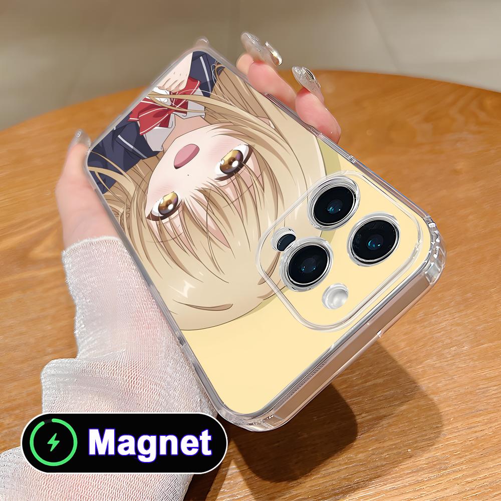 Angel Mahiru Shina Phone Case for iPhone 17 16 15 14 13 12 11 Air Pro Max Plus Mini Soft TPU Clear Magsafe Cover