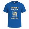 Whiskey Goes In Wisdom Comes Out Whiskey Graphic Men's T Shirt Funny Shirt Top