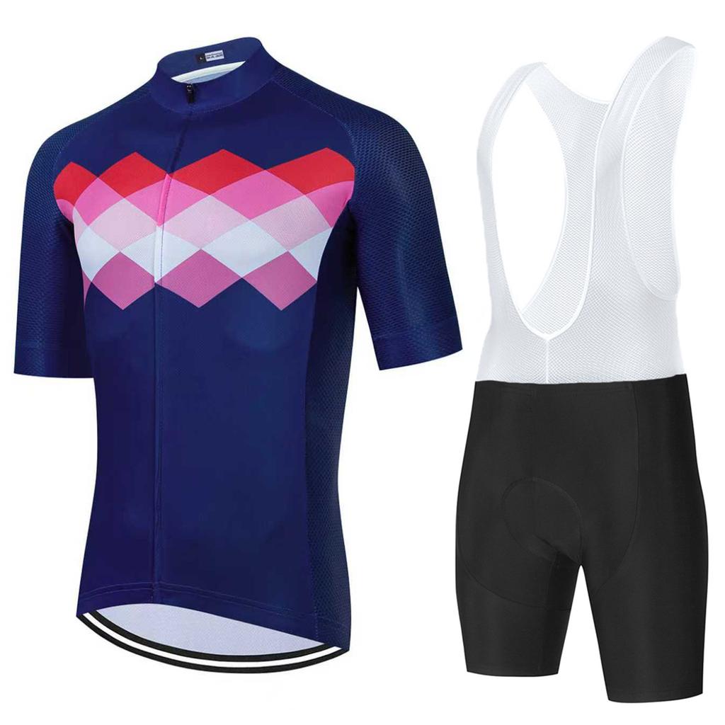 Summer Men's Breathable Sweat Short Sleeve Cycling Top Road Mountain Bike 2026 Summer Breathable Cycling Suit Set