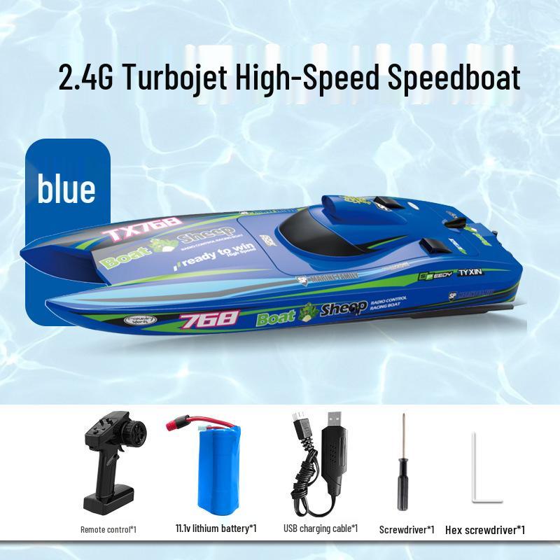 

Turbojet Brushless RC Speedboat: Long-Endurance Electric Racing Toy for Boys