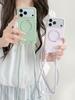 Detachable Crossbody Lanyard 360° Rotating Kickstand Silicone Phone Case For iPhone 13 14 15 16 17 Pro Max Candy Color Cover