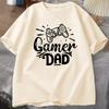 Gamer Dad Tshirt Retro Game Controller Print Tshirt Video Game Lover Casual Mens Tee Fathers Day Gift Short Sleeve Mens Tee