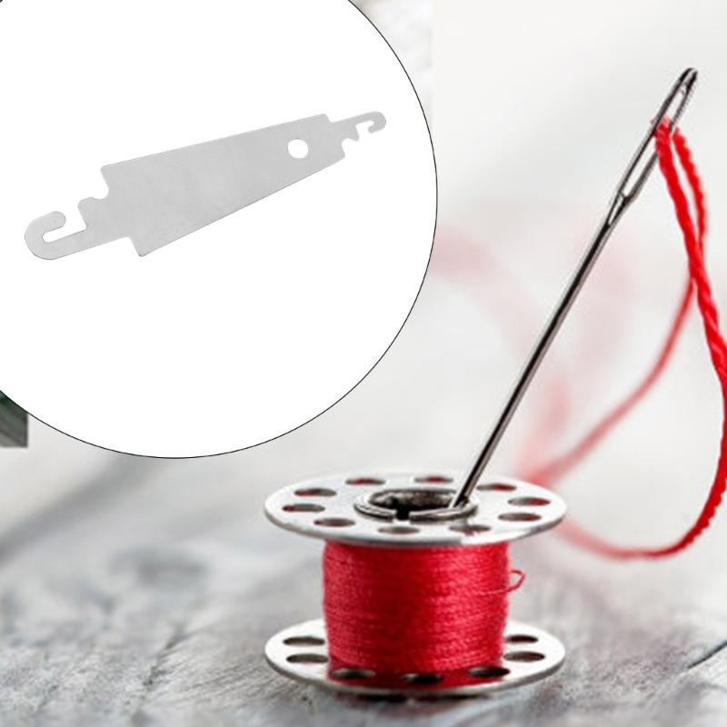 100 Pcs Needle Threader Stainless Steel Needle Threader Sewing Supplies Hand Sewing Needle Threader Tool for Craft