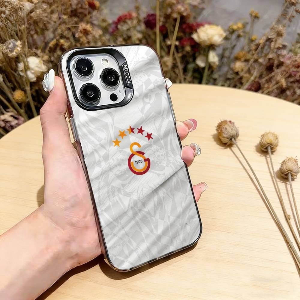 G-Galatasaray-y SK Phone Case For iPhone 17,16,15,14,13,12,11 Plus,Pro Max,XS,Colorful Silver Black Cover