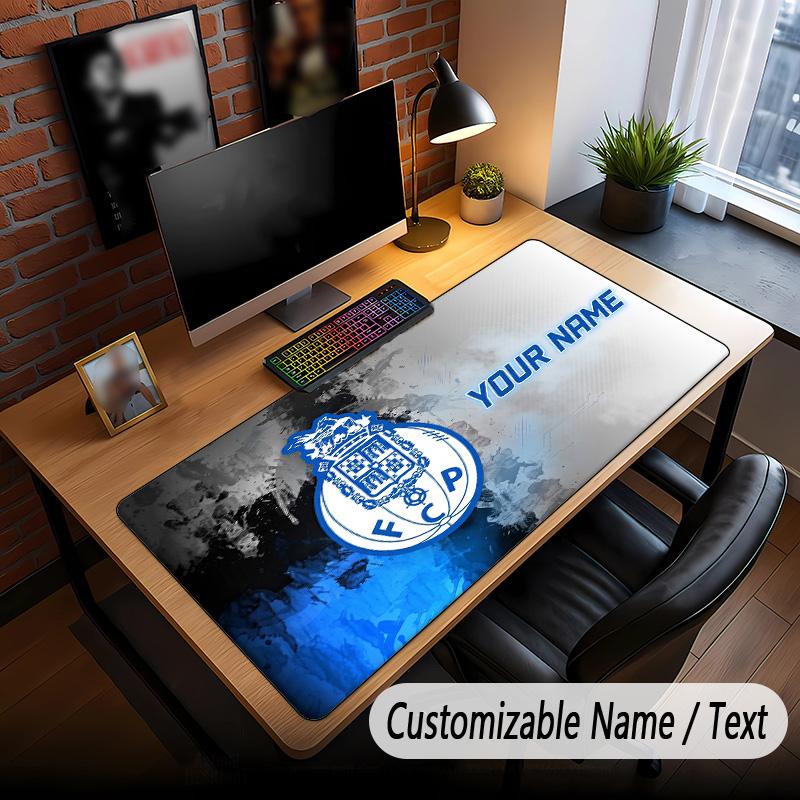 Large Mouse Pad FC Porto Print Custom Name Text Desk Mat for Office Gaming