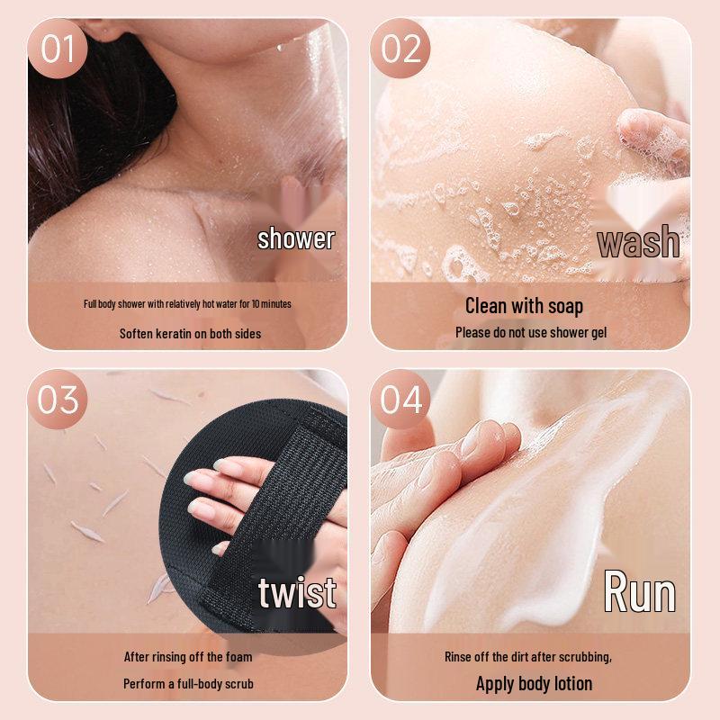 Yichun Damen Luffa Rückenschrubber – Runder Kuchenstil Handtuch mit spezieller Schlamm-Peelingfunktion aus dem Nordosten