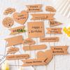 Rustic Forest Birthday Cake Decoration Insert Card