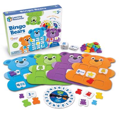 Learning Resources Colorful Bear Bingo Game Sizes Educational Toy with Japanese Guide LER0841 Genuine Product Numbers, Colors,