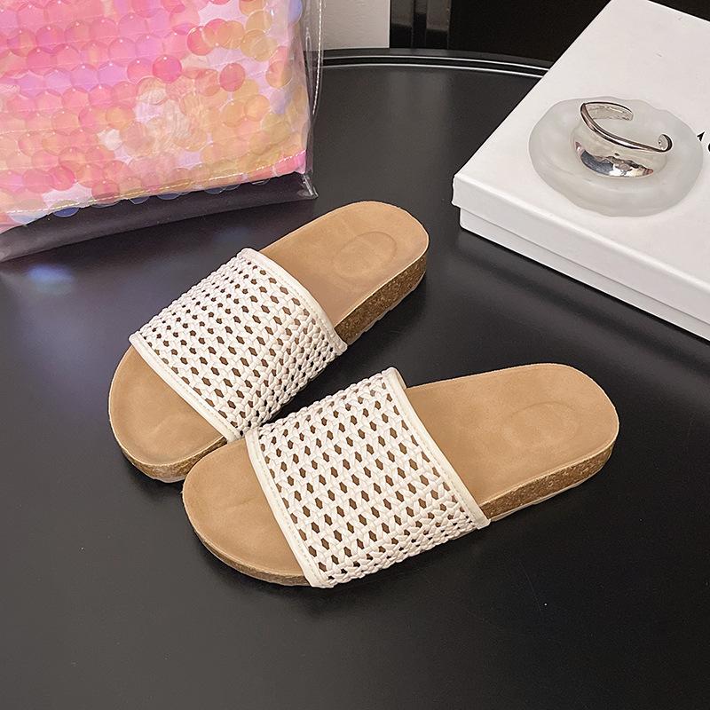 

Женские французские плетеные римские сандалии - сотни пляжных ультралегких дышащих повседневных сандалий с ажурной подошвой Cloud Cubs 35