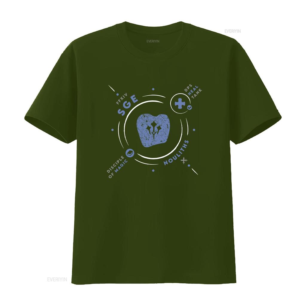 Sge Life Ffxiv Inspired Sage Healer Job Ff14 Mmo Gamer T Shirt For vintage Washed homme Stylish fashion graphic Stretched