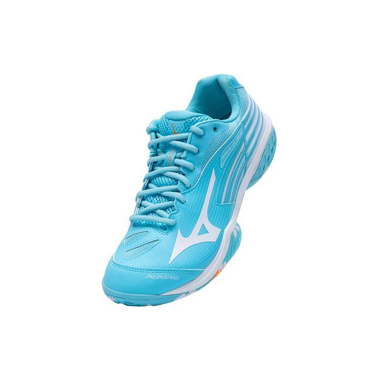 Mizuno Wave Claw 2 Durable Non-Slip Low-Top Badminton Shoes Unisex Shoes Blue White Orange 71GA211011