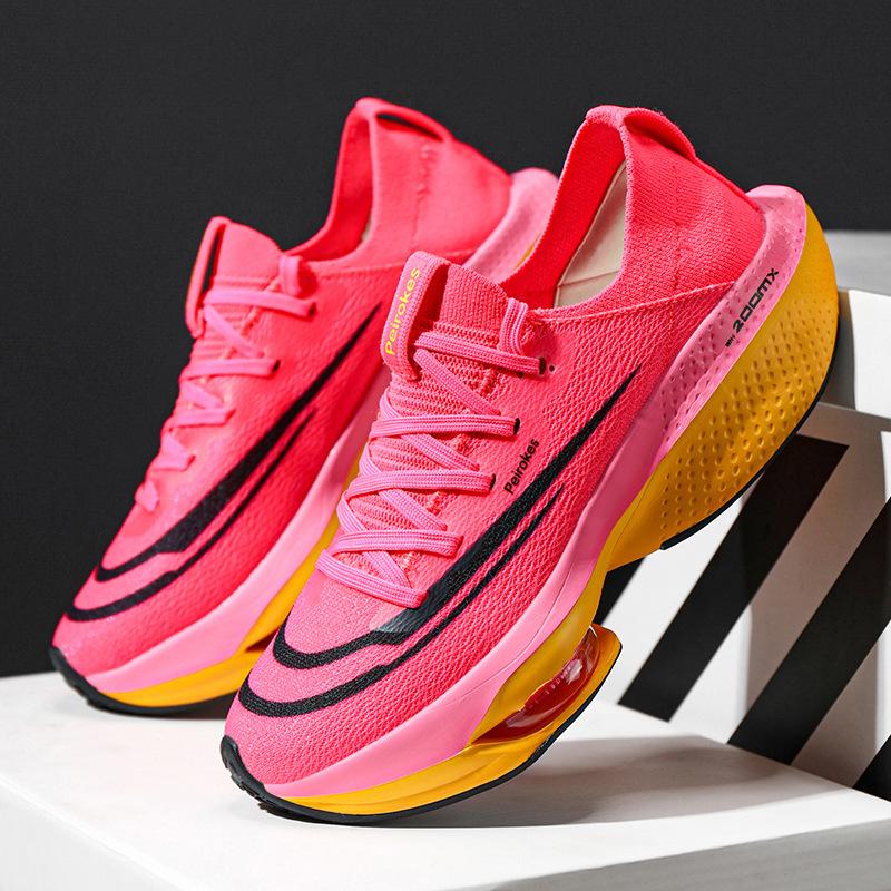 Men's and Women's Marathon Running Shoes, Spring and Summer, Shock-absorbing and Breathable Training Shoes, Lightweight Student Shoes