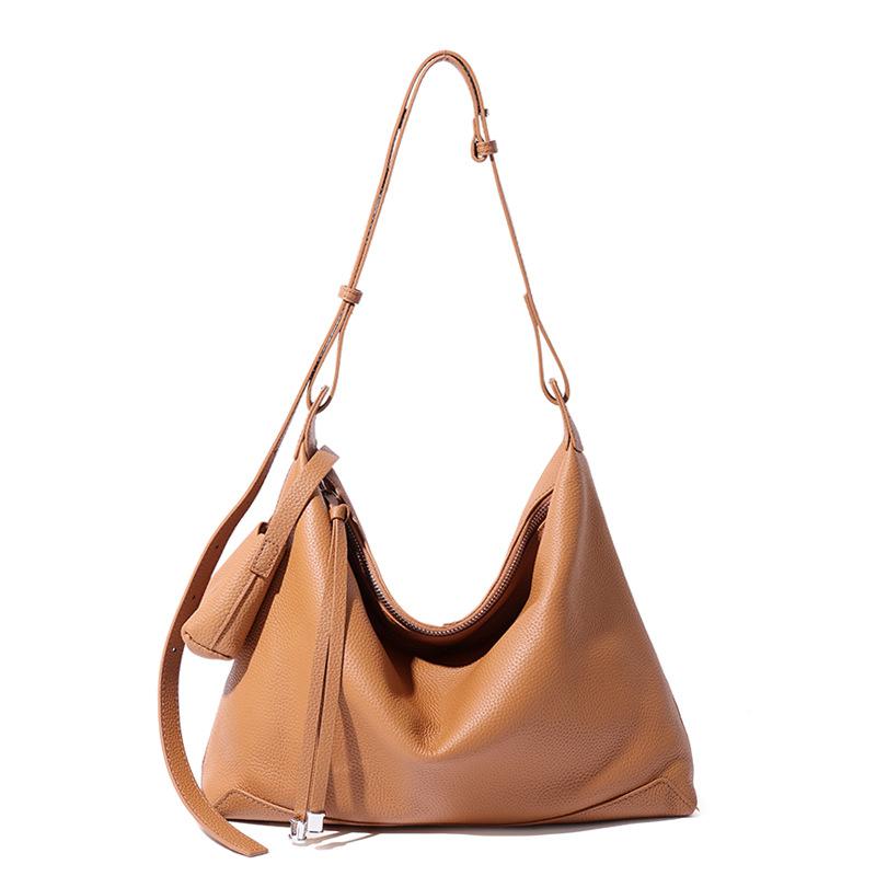 Nappaleder Umhängetasche Damen Tragetasche mit großem Fassungsvermögen Vielseitige und modische Crossbody-Tasche