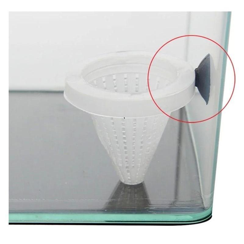Plastic Fish Feeder Cone-shaped Automatic Feeder Aquarium Fish Tank Timed Feeding Feeder Aquarium Fish Tank Fish Feeding Tool