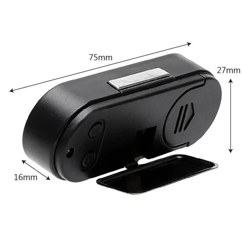 Car Air Vent Clock with Thermometer LCD Display Night Light Digital Dashboard Time Temperature Monitor for Car Interior