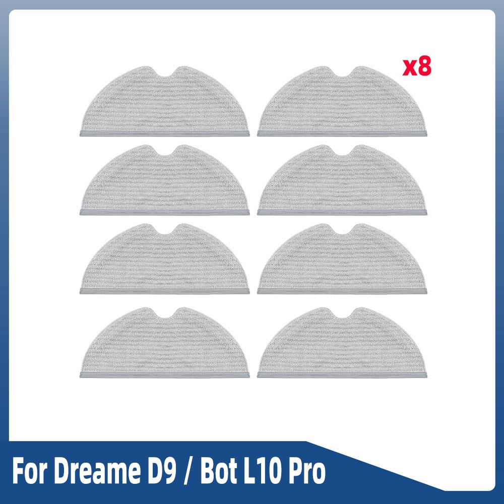 For Dreame D9/ D9 Pro/ D9 Max/ L10 Pro/ Trouver LDS Vacuum-Mop Finder Robot Vacuum Spare Parts Main Side Brush Hepa Filter Mop