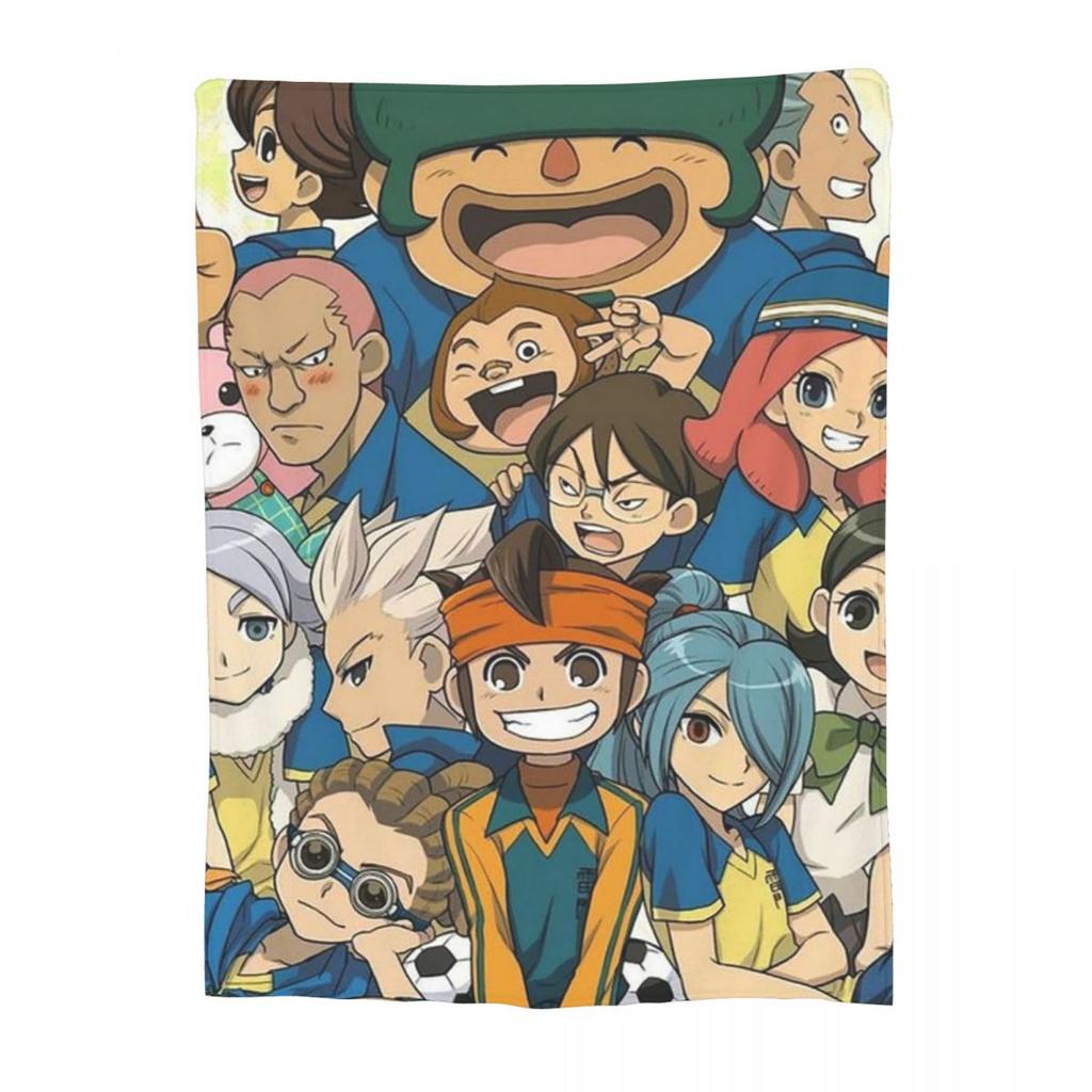 Inazuma Eleven Video Game Sports Game Blanket Soft Warm Flannel Throw Blanket Bedding for Bed Livingroom Picnic Travel Home Sofa