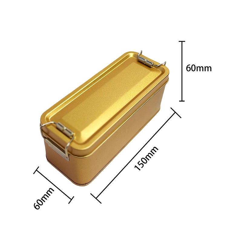 Rectangular Tinplate Cookie Tins Box With Lid Dustproof Home Kitchen Desktop Storage Tin For Candy Coffee Tea Jewelry Chocolate