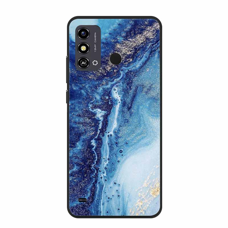 For ZTE Blade A53 Case Marble TPU Silicone Soft Back Cover Cases for ZTE Blade A53 A 53 Para 6.52" Cute Mica Painting New Coque