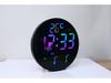 Bluetooth RGB Color-Changing Wall Clock: Auto Time Sync, Multifunctional Alarm, Perpetual Calendar, Daylight Saving Adjustments.