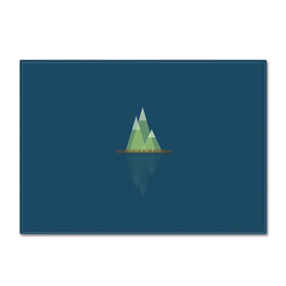 Ethnic Style Carpet Feather Style Bedroom Floor Mat