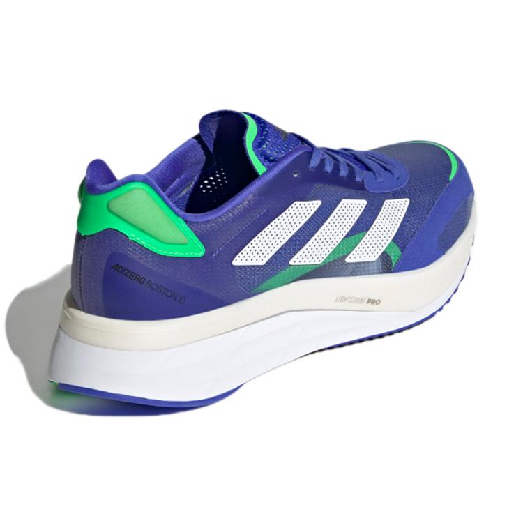 New Adidas Adizero Boston 10 Sonic Ink Screaming Green FZ2498