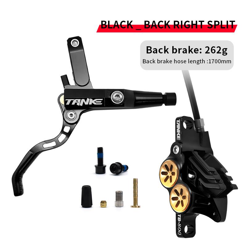 TANKE MTB 4 Piston Hydraulic Disc Brake 900/1700mm  4 Piston Resin Brake Pads Oil Pressure AM DH Road MTB Ultralight Disc Brake