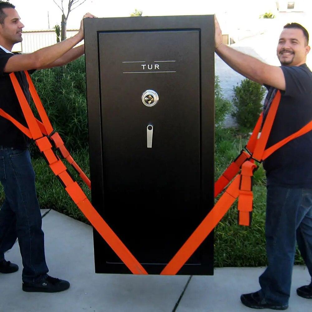 2Pcs Labor-saving Furniture Moving Shoulder Back Straps Ropes Forklift Lifting Moving Strap Transport Belt Wrist Straps