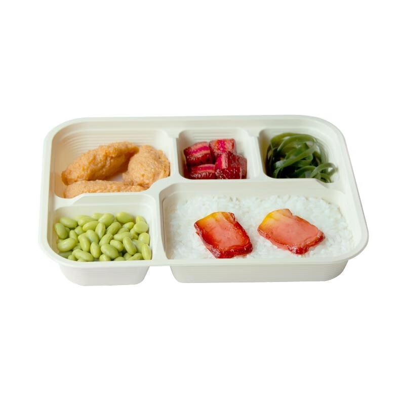 HANDUNYOU Disposable Compartmented Meal Prep Containers