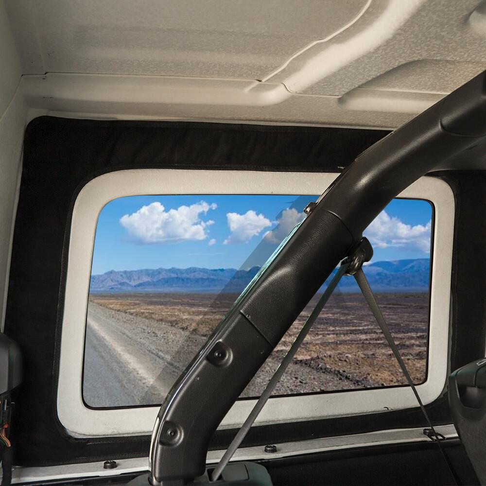 2pcs Rear Window Heat Insulation Cotton for Jeep Wrangler JL 2018+ 4Door Black